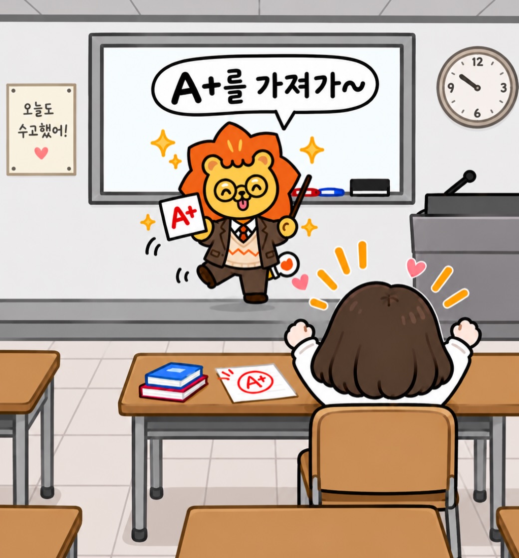 중간고사 끝~!!😎A+를 가져가~~!#광주대 #광주대학교 #온라인홍보단 #l을가져가